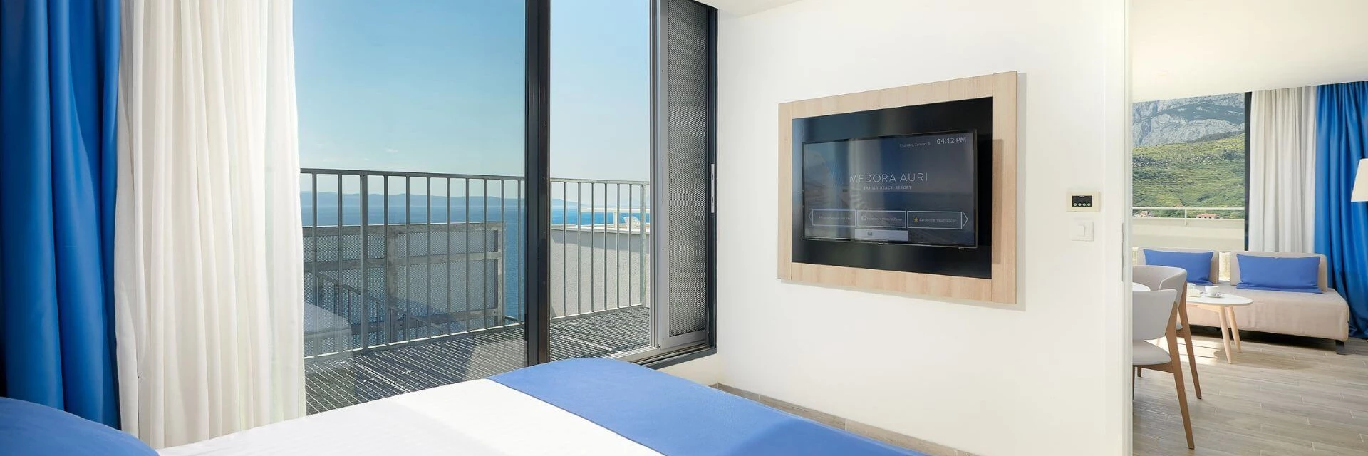 Apartmá typu Deluxe - přímý výhled na moře - terasa